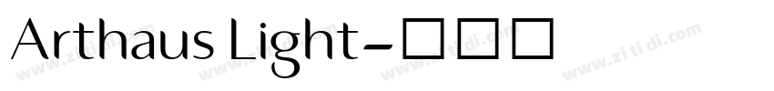 Arthaus Light字体转换